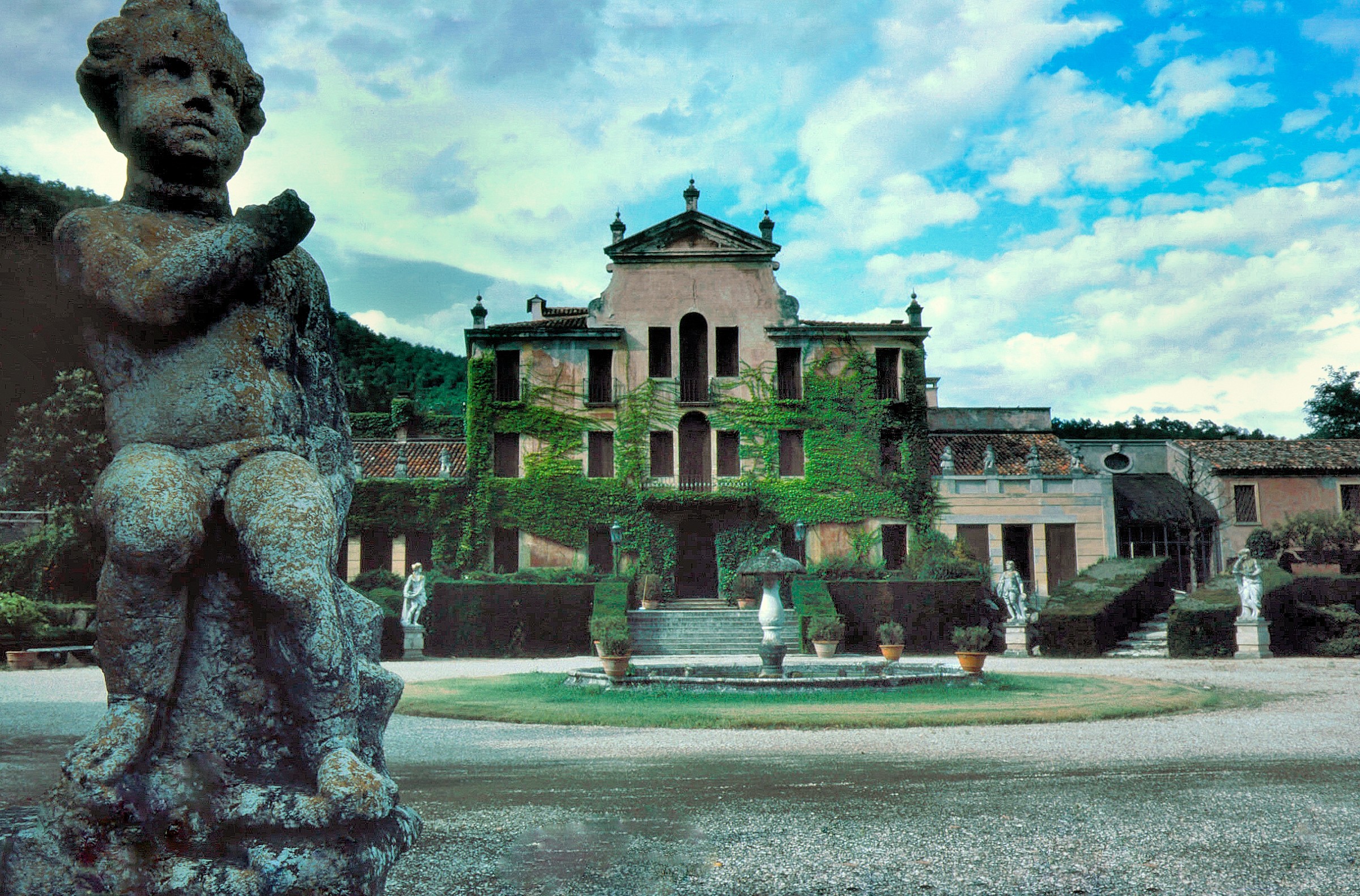 Il putto e Villa  Barbarigo nel 1983