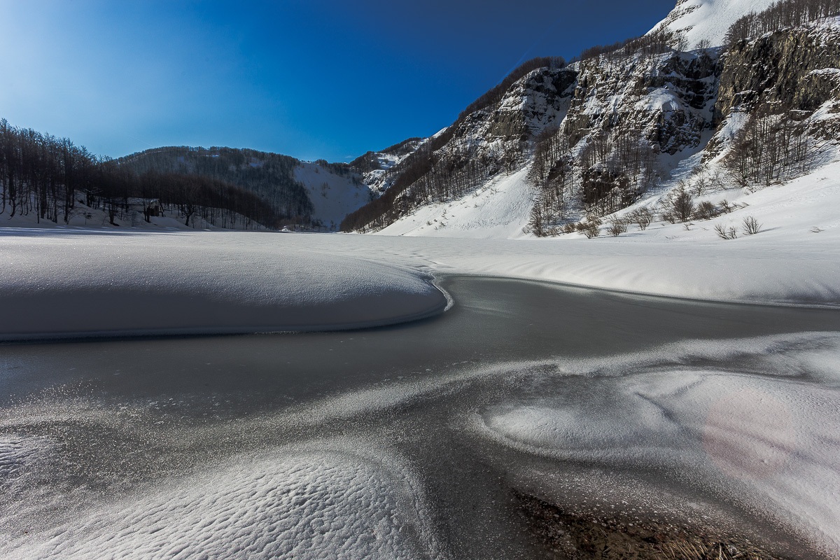 Il Lago Santo d'inverno