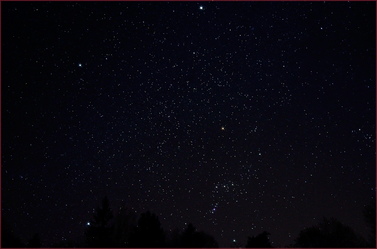 Inverno Triangle, Orion e Giove
