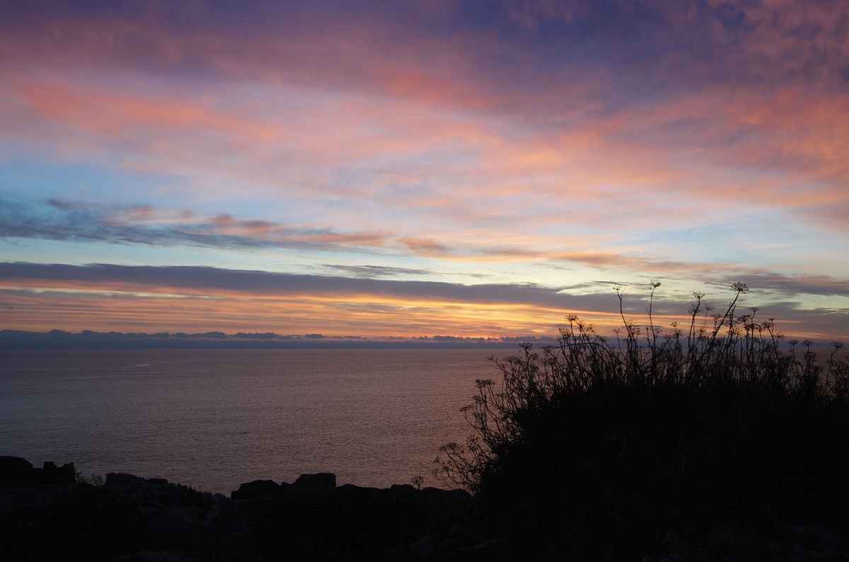 The first sunrise Italian Otranto ..