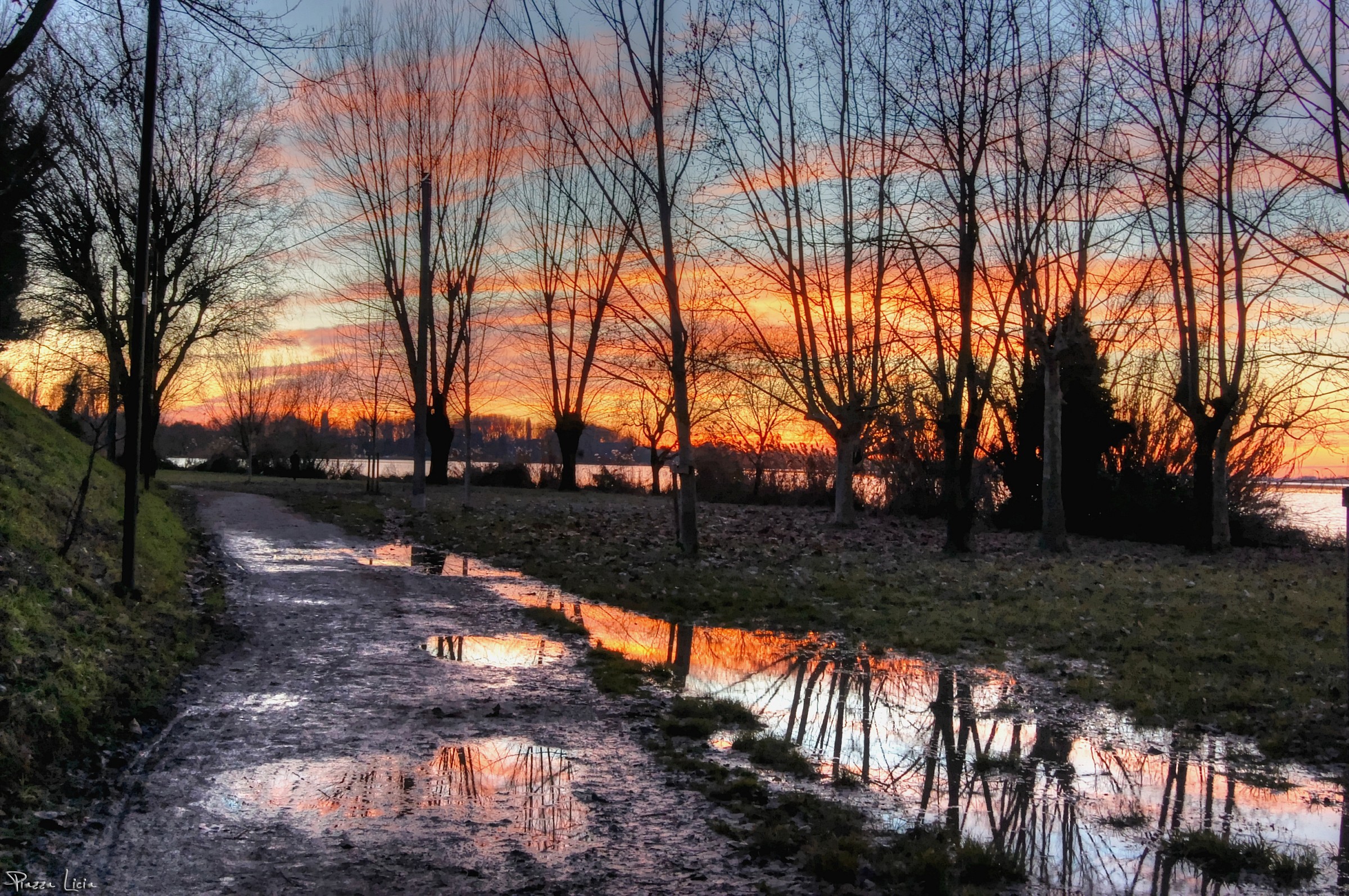 Tramonto dopo la pioggia