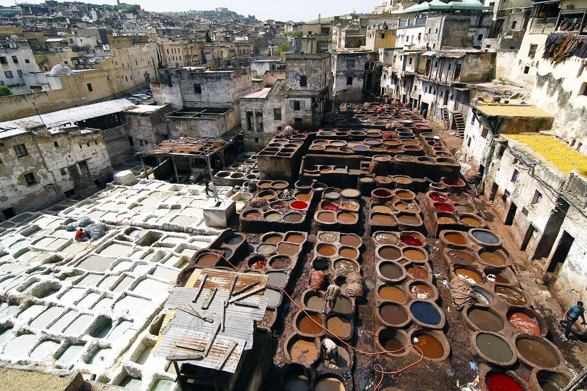 Le antiche concerie di Fes