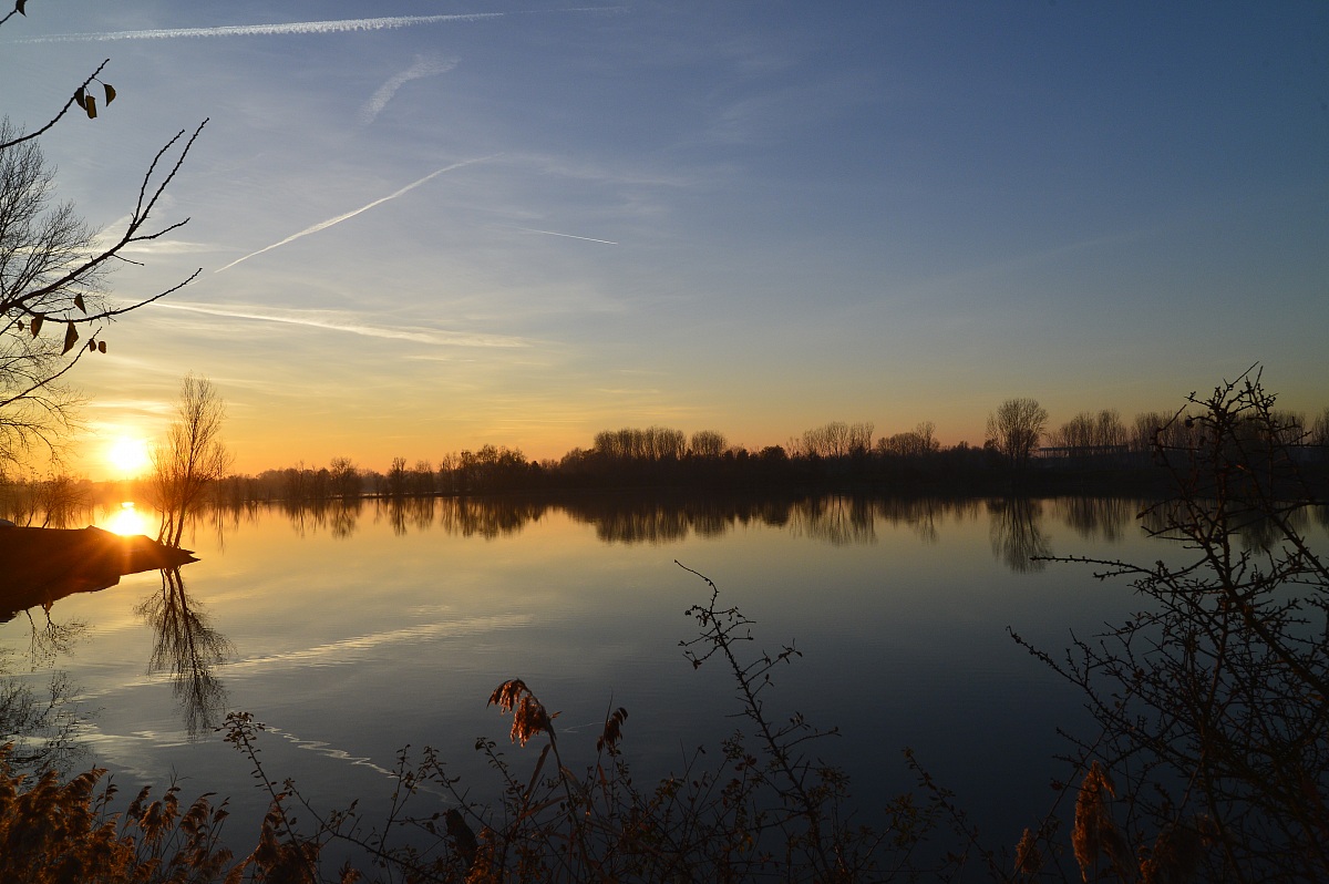tramonto nell'oltrepo pavia