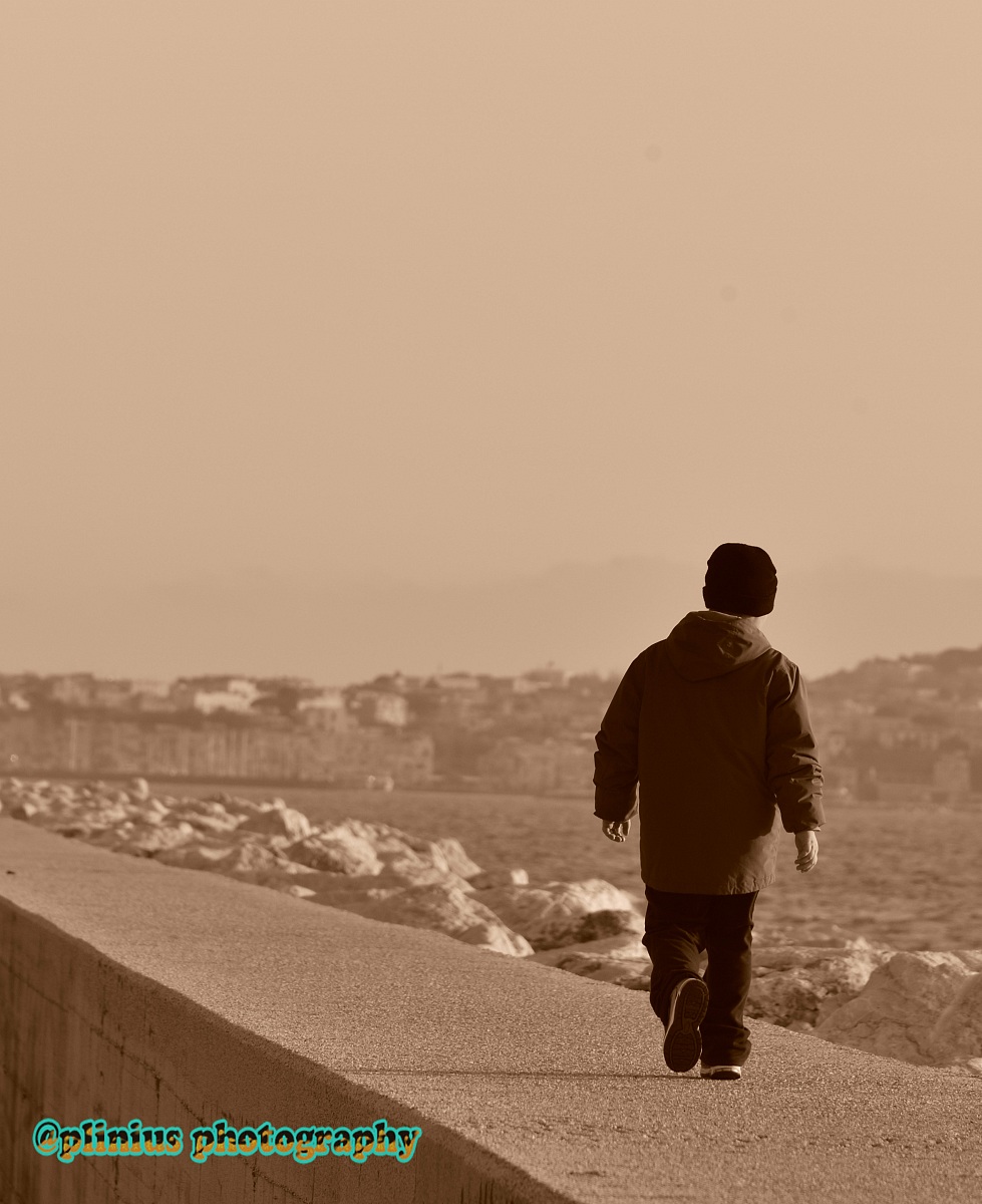 towards the sea ....