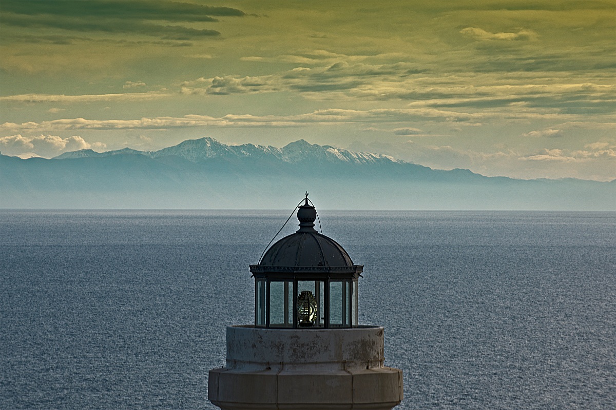 Faro della Palacia,alba,Otranto    Paesaggio