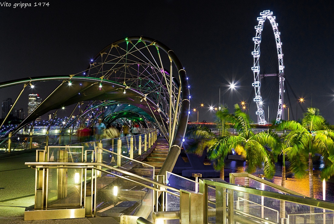 Heliax Bridge Marina Bay Singapore