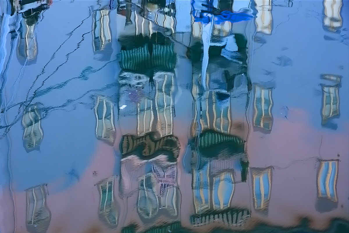 Abstract Reflection at dusk