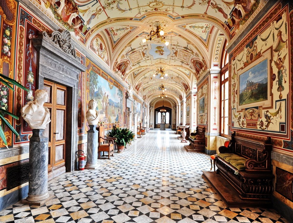 corridoi del castello di torre Alfina