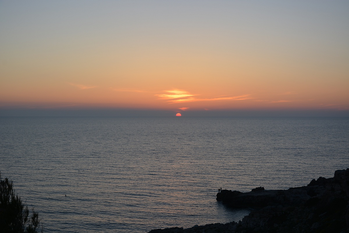 tramonto nel mar Ionio (Salento)