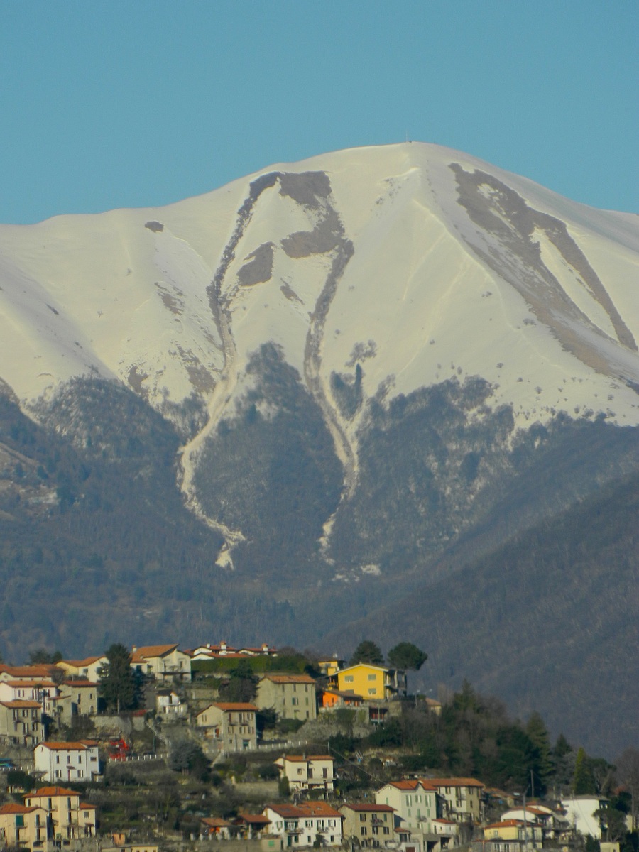 the face of the mountain