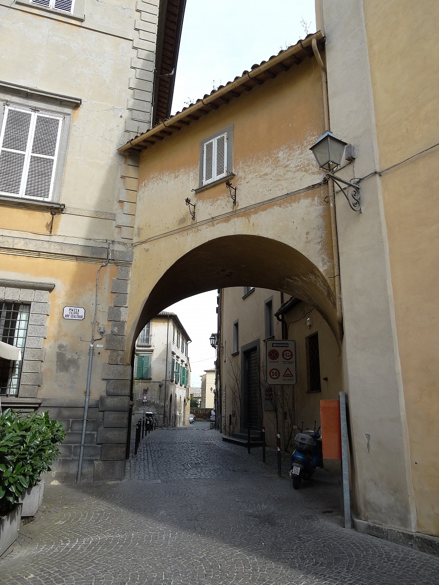 Lane bridge with Orvieto