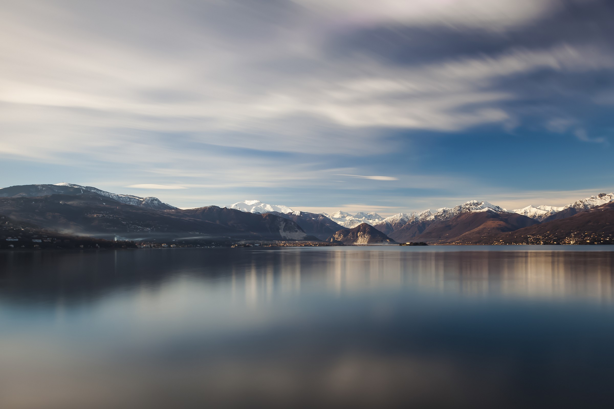 Lake Maggiore, the Alps and Clouds ...