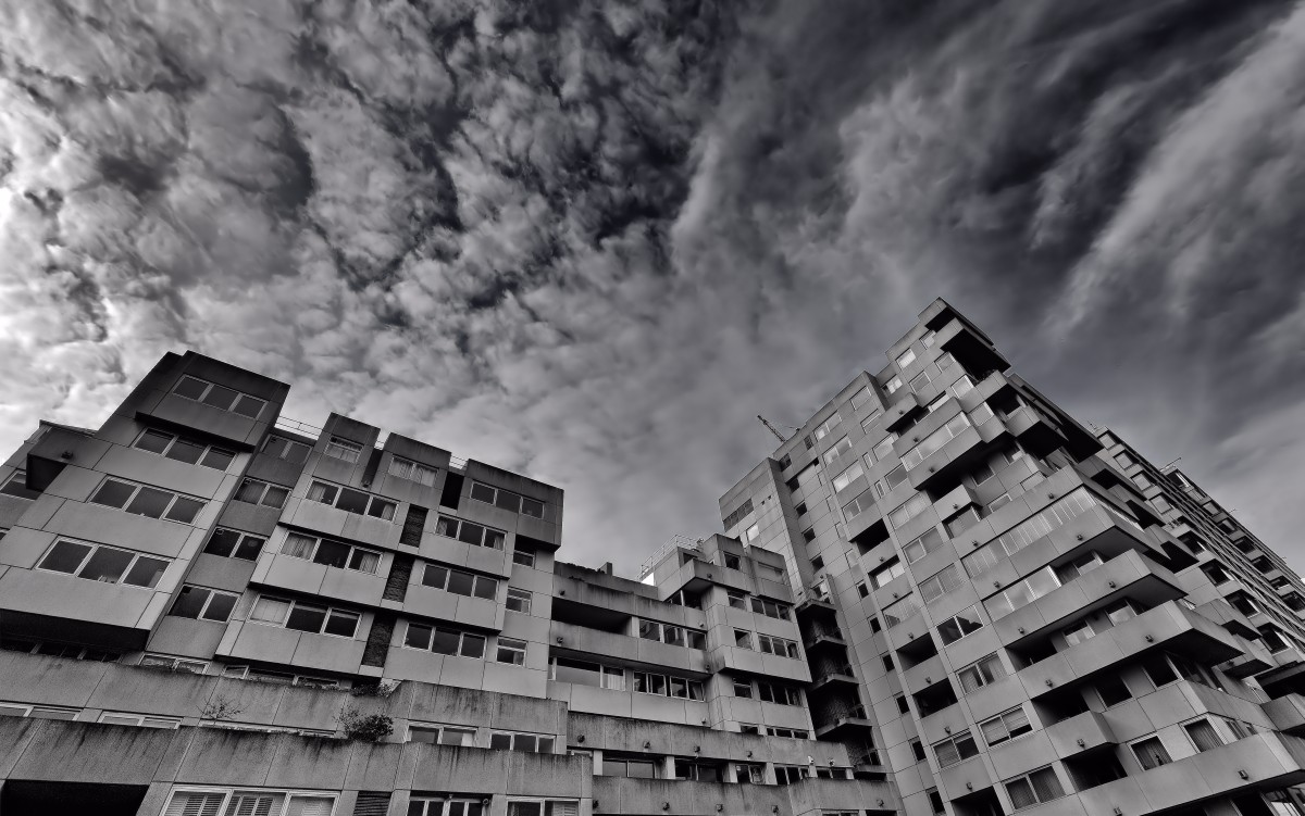 Dark sky on the flats