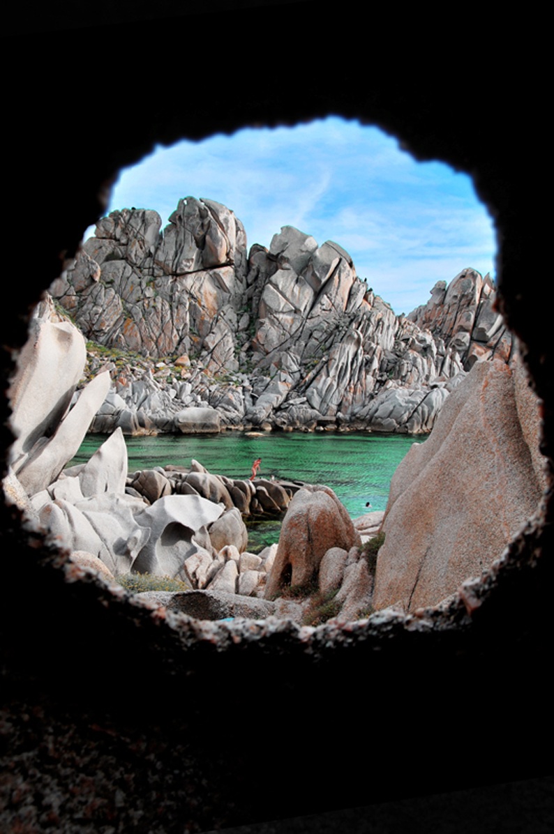 Cala Luna hole on natural rock