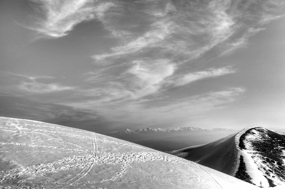 Gran Sasso on the horizon as seen from Terminillo