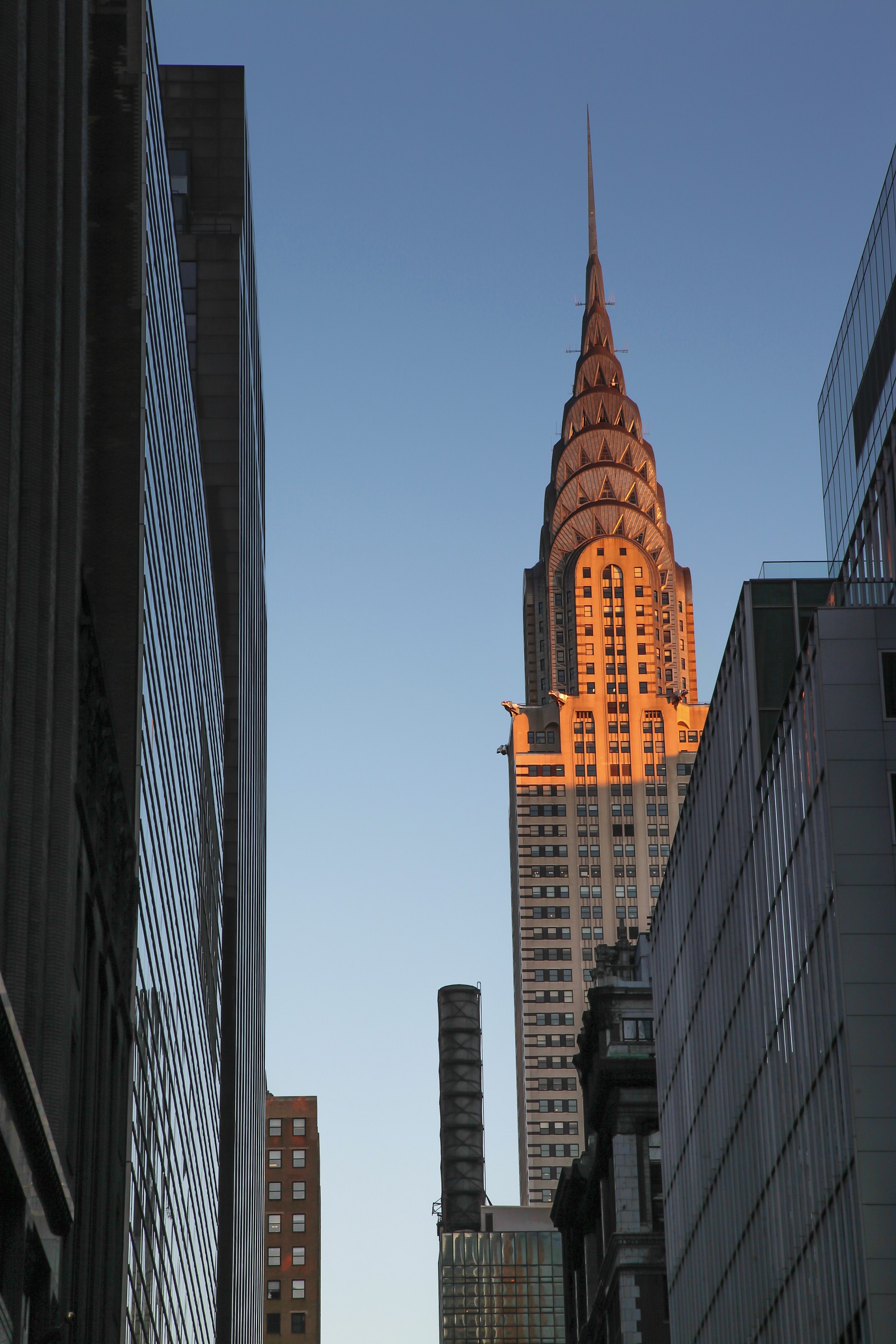 Chrysler Building al tramonto