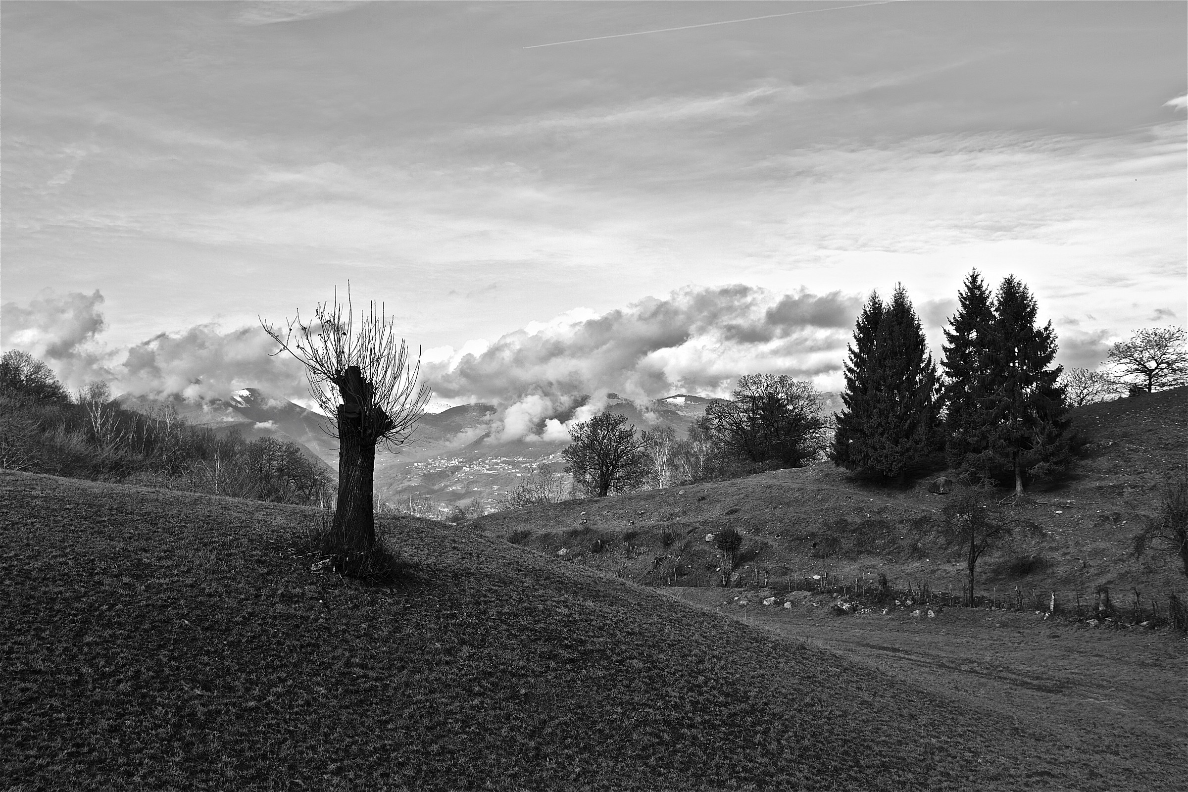 Tutto solo sulla cima