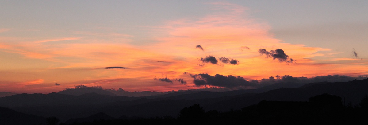 tramonto sui monti Nebrodi
