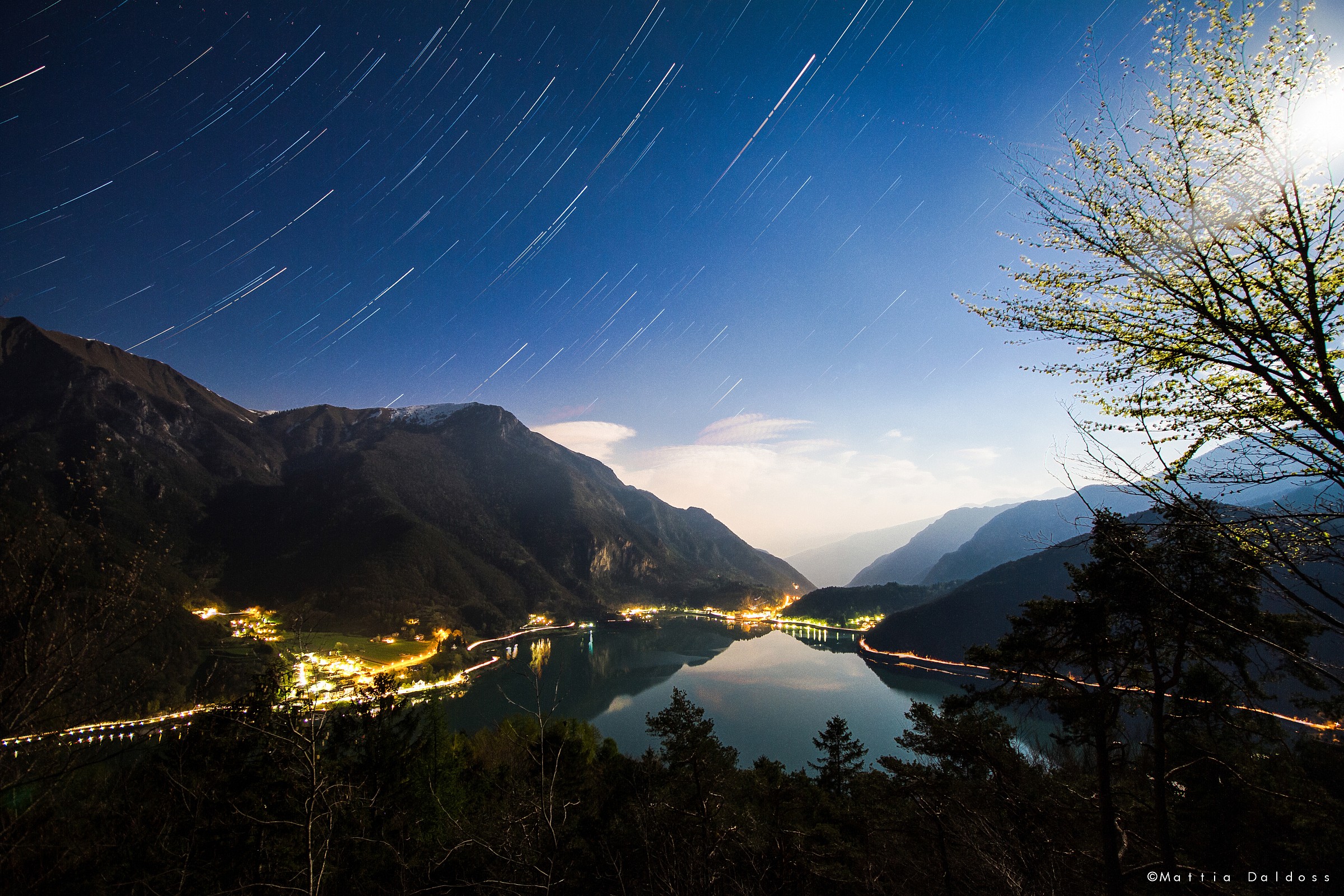 Lake Ledro under the stars