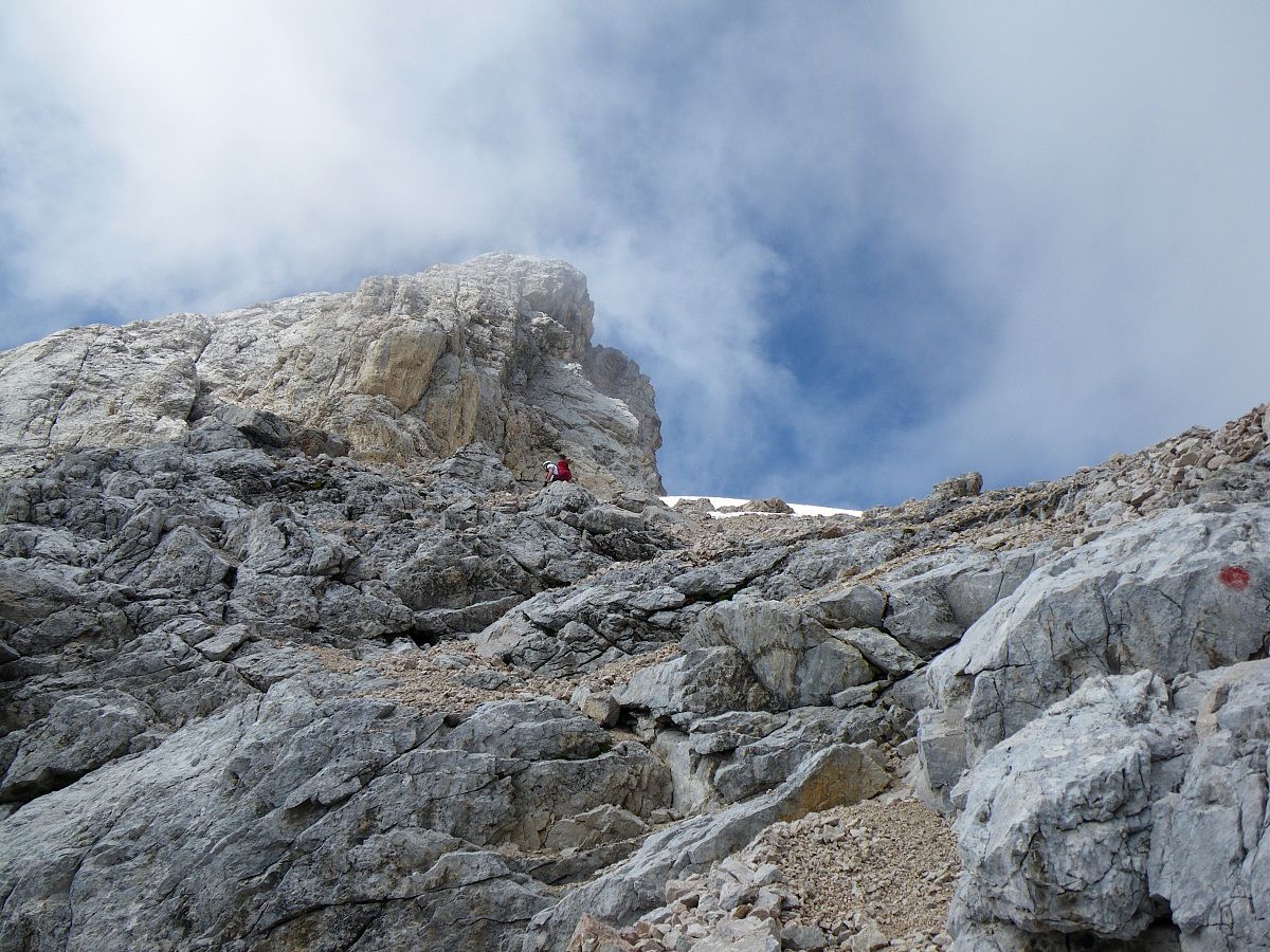 Towards the top of the Civetta