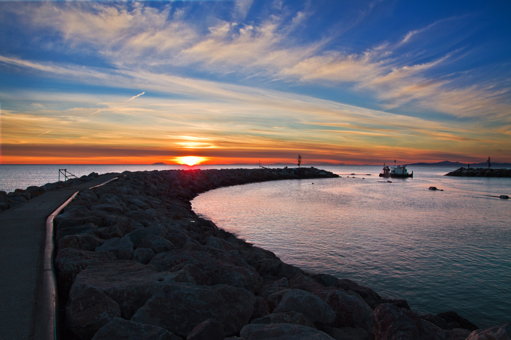 Marina di Grosseto, il molo