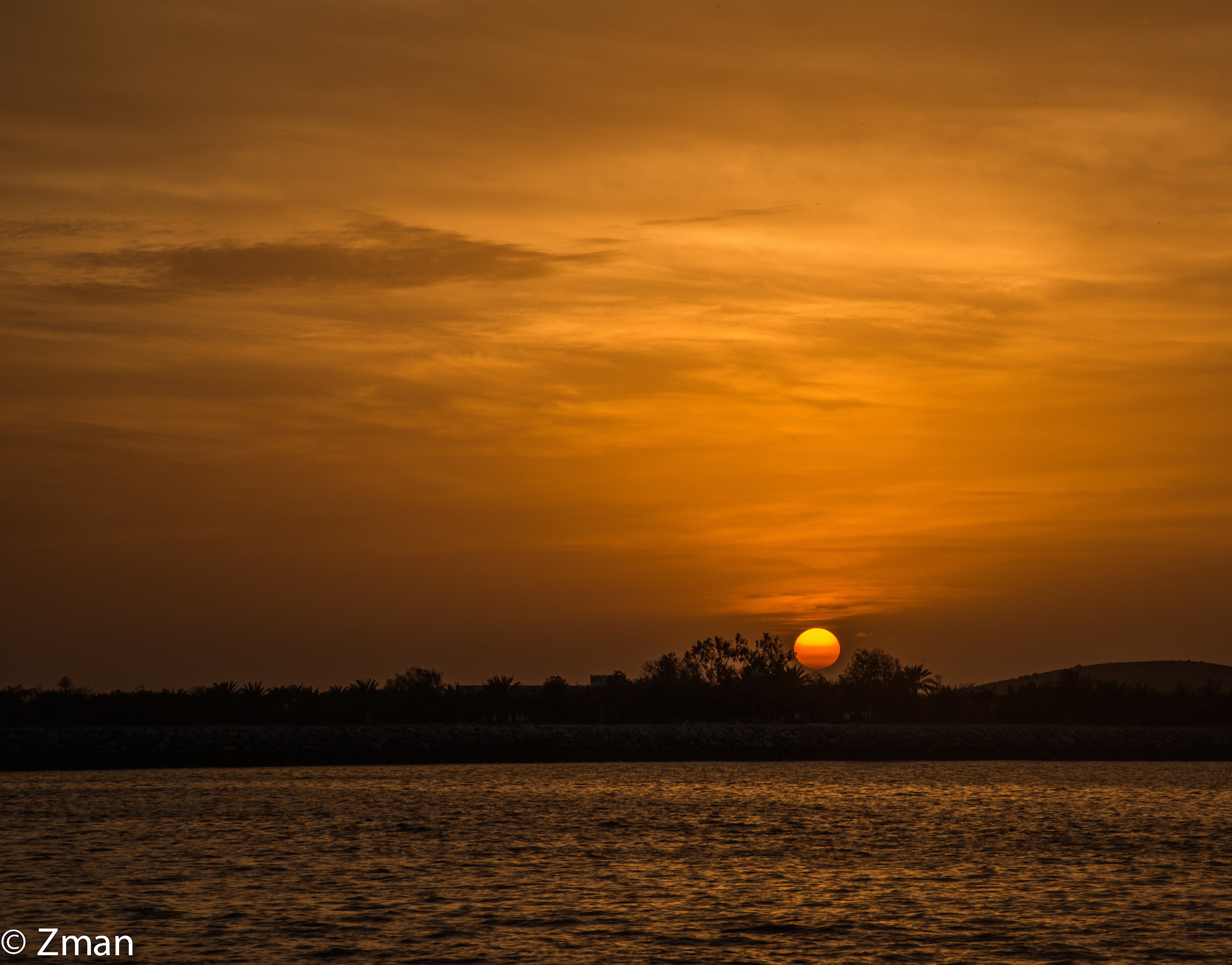 Il mio primo Tramonto dopo sono venuto a Abu Dhabi