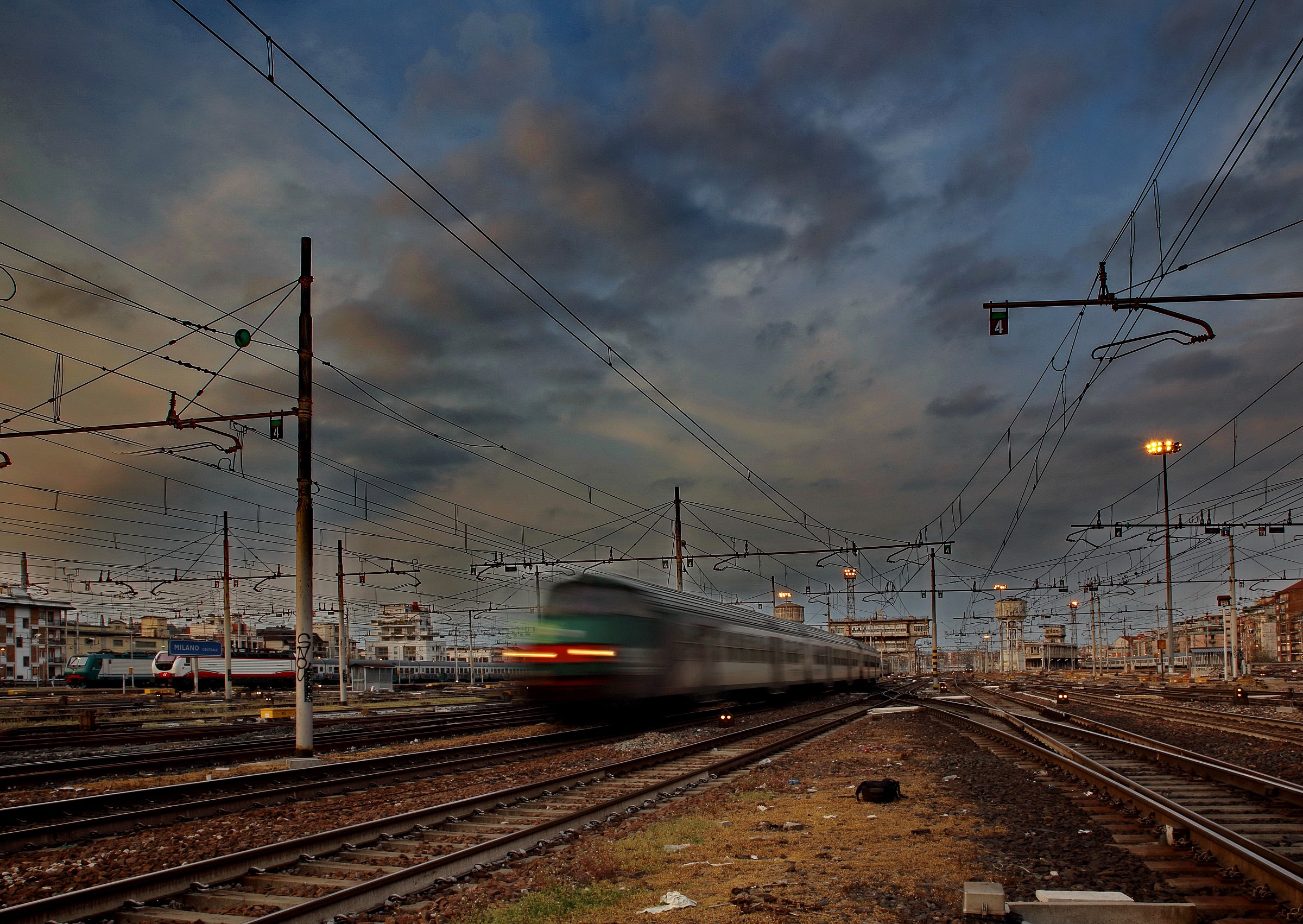 fast train -  - Milano railway station