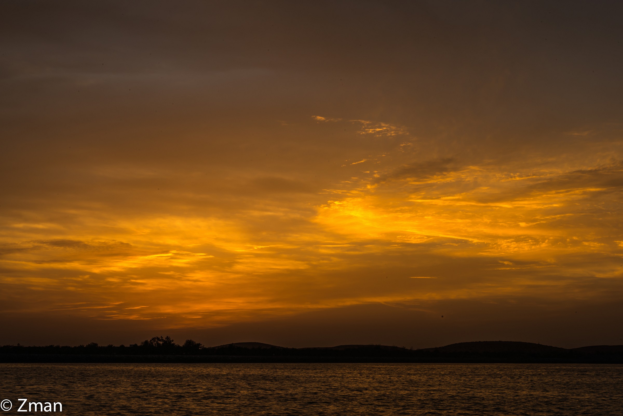 Il mio primo Tramonto dopo sono venuto a Abu Dhabi