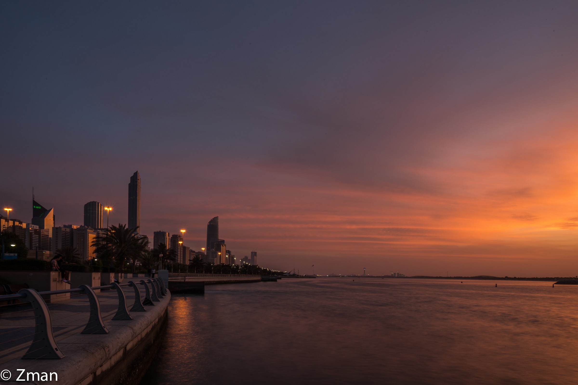 Il mio primo Tramonto dopo sono venuto a Abu Dhabi