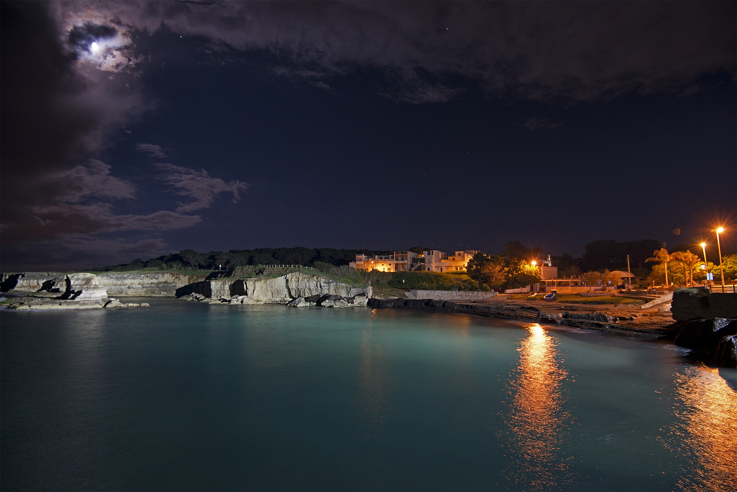 St. Andrew Bay with Moon Landscape