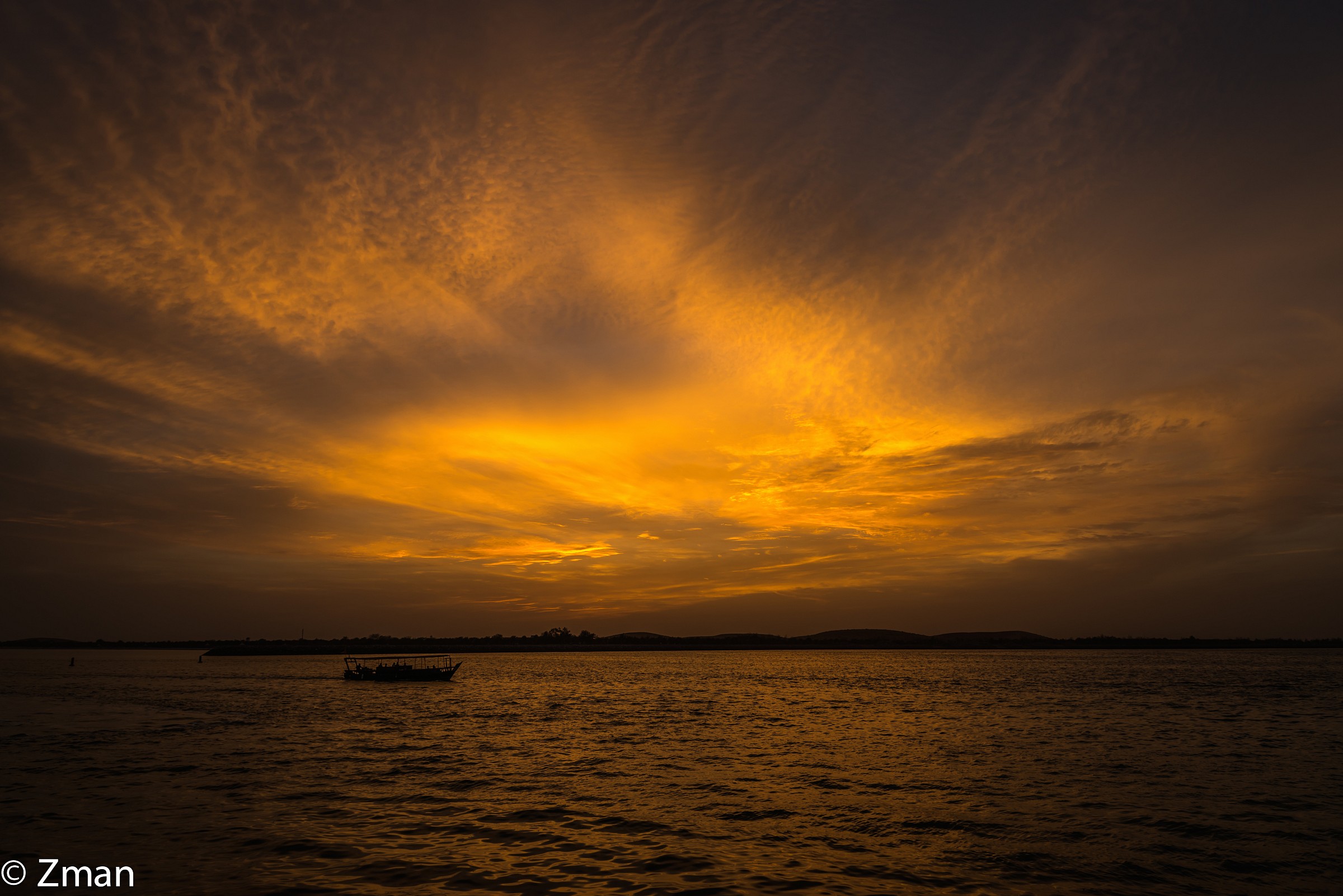 Sunset From Abu Dhabi Corniche