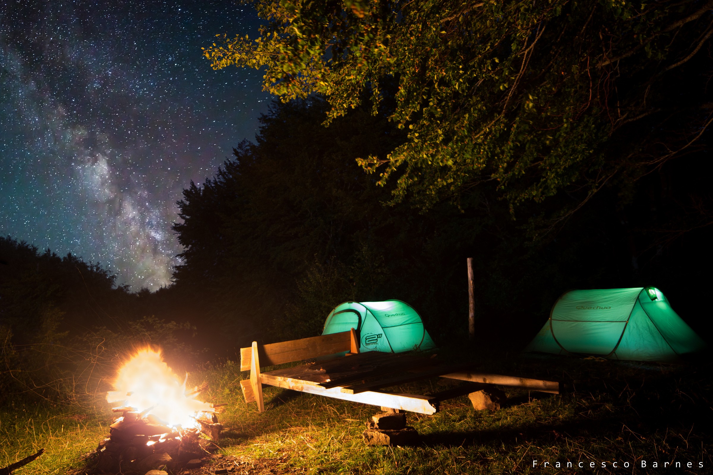 Dormire sotto una galassia