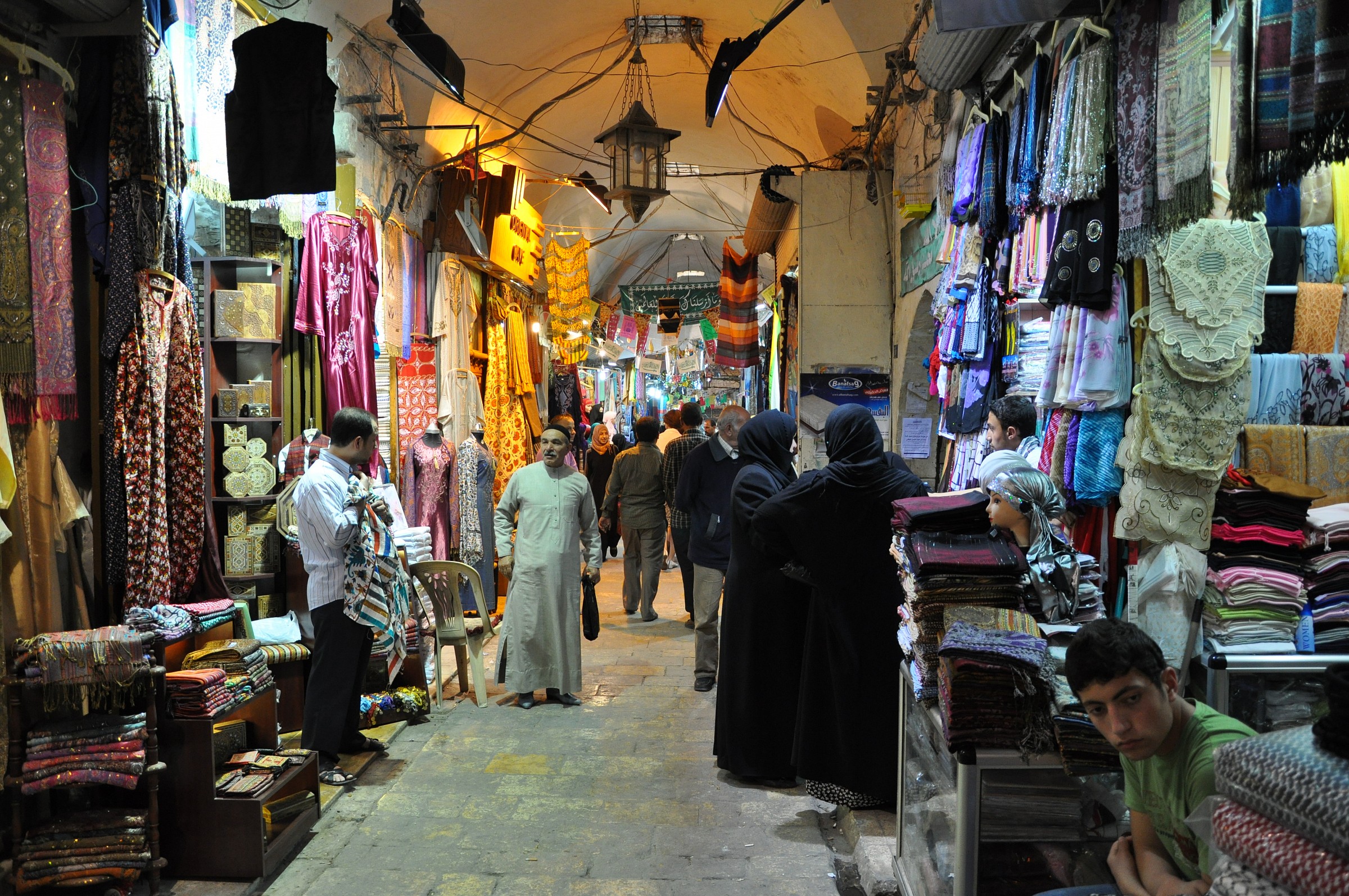 Bazaar of Aleppo in 2010