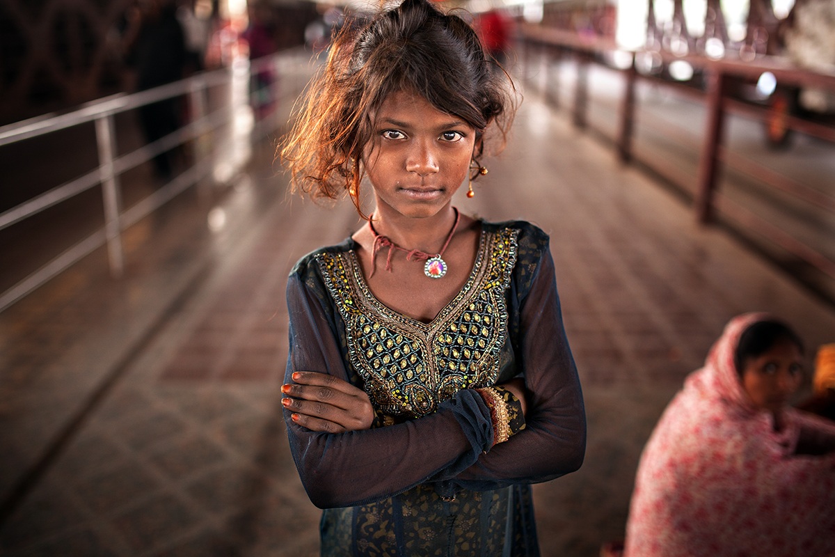 aspettando il treno, India