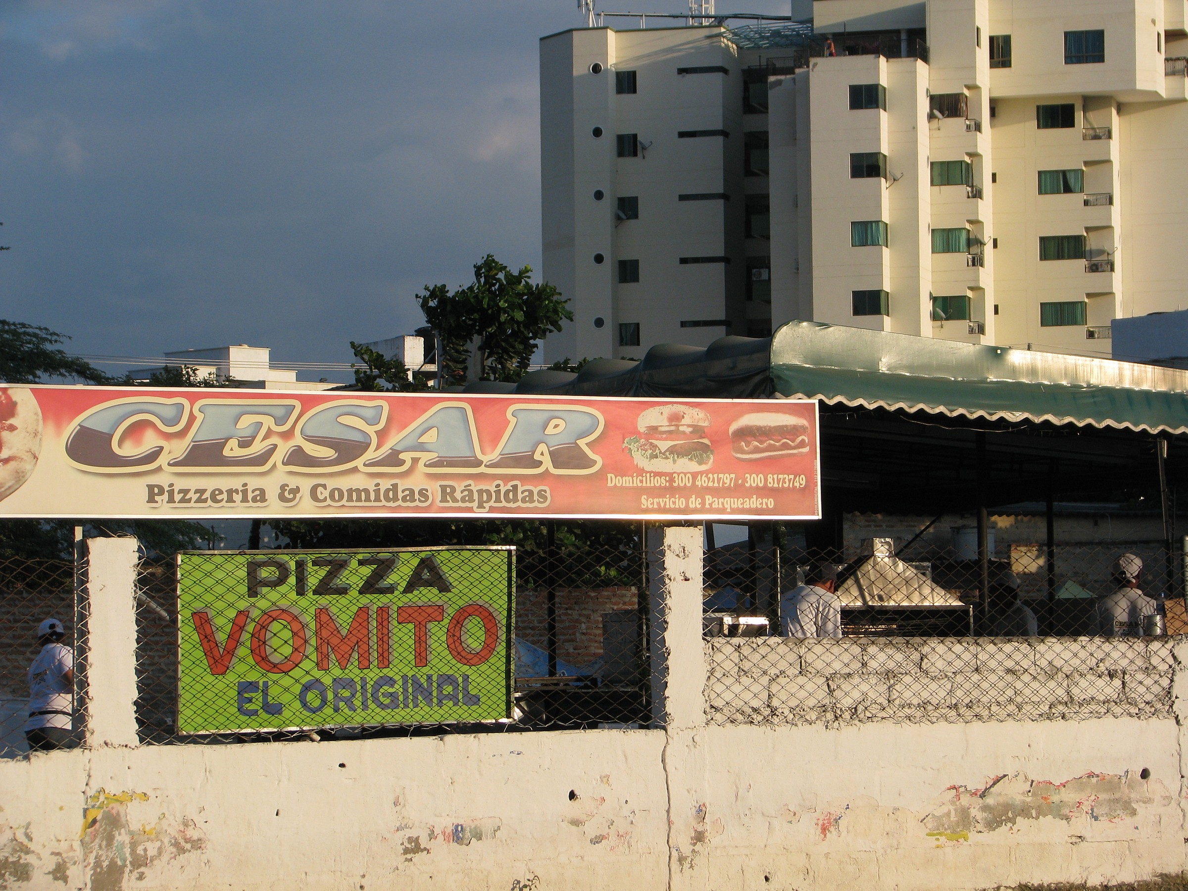 The best pizza in accordance with the Colombians!