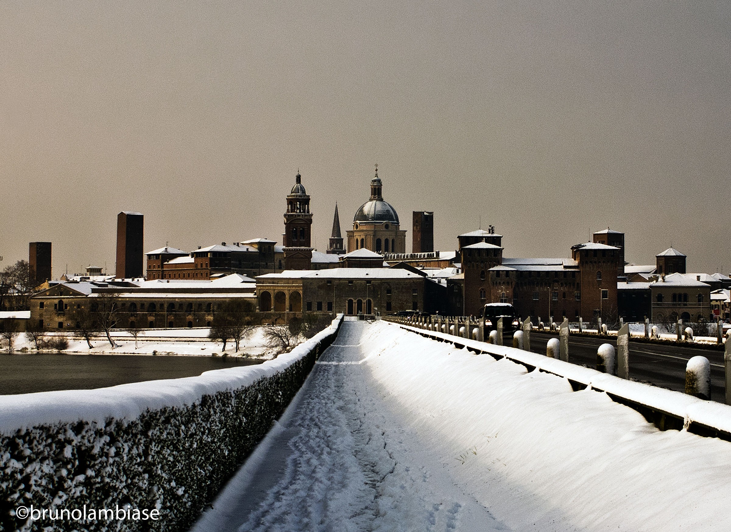 Mantova after snowing