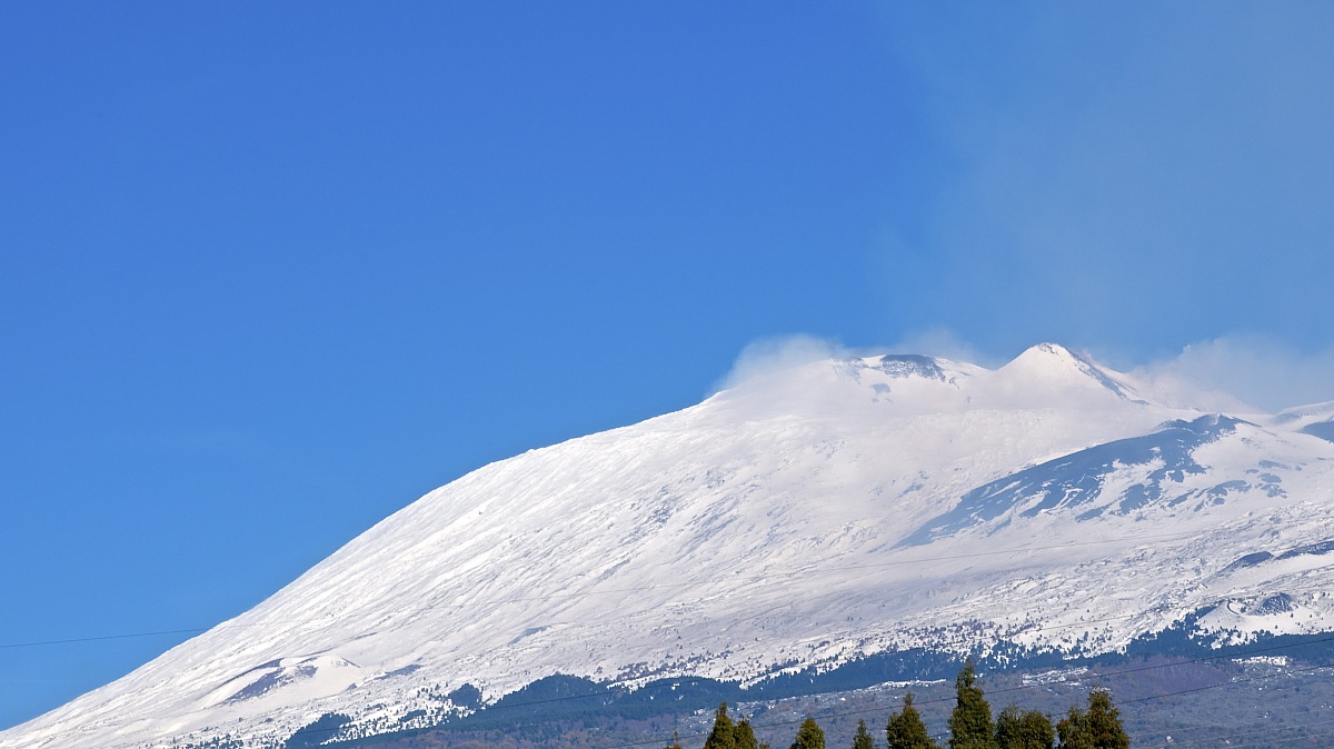 Etna covered by snow!