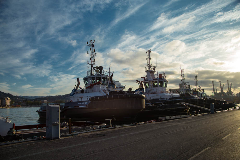 From the pier in La Spezia