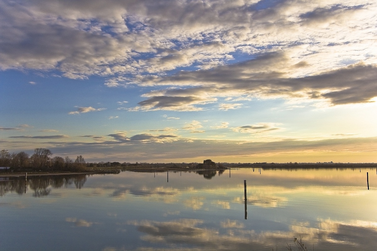 nei pressi della laguna di Grado