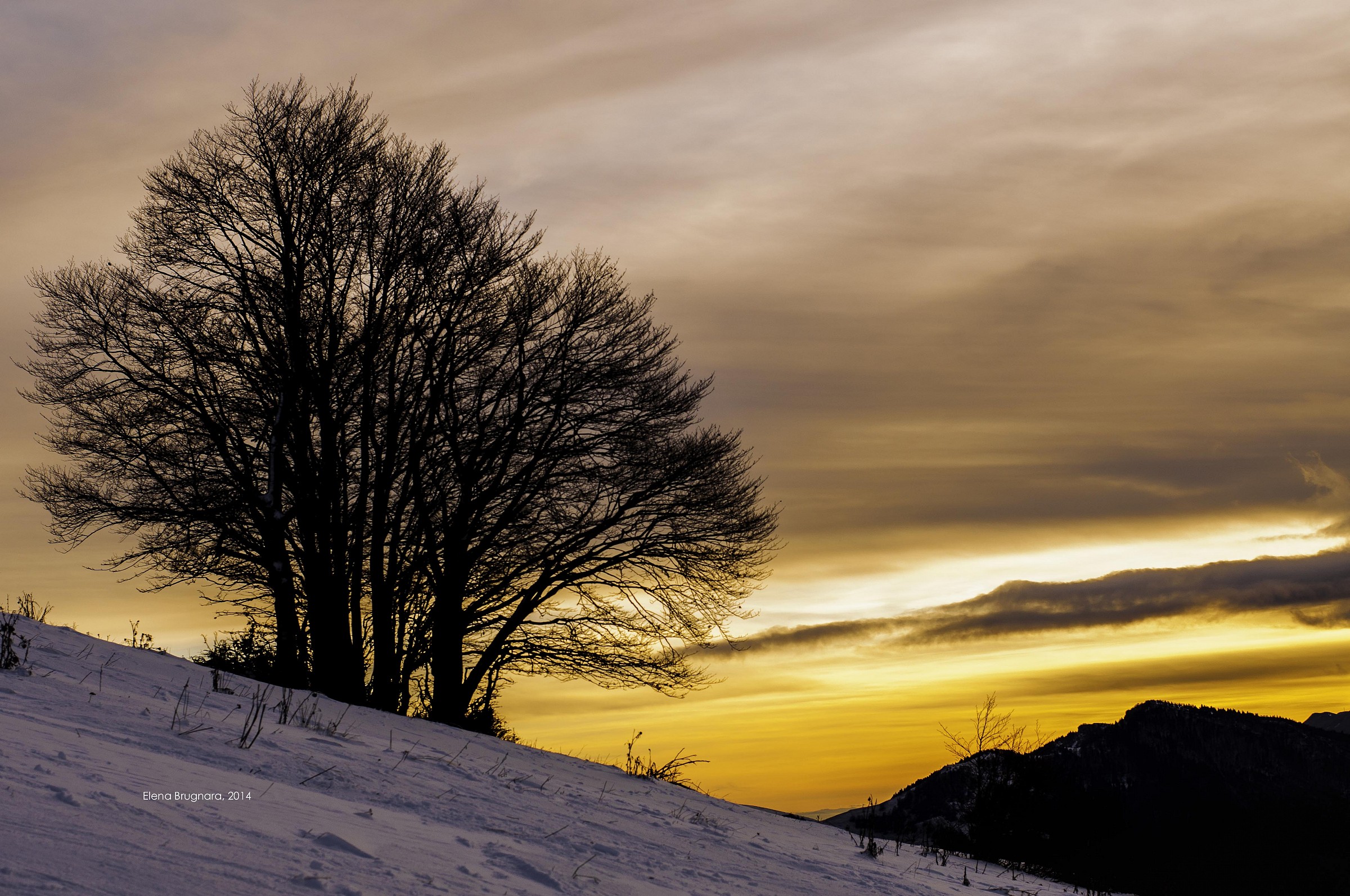 Tramonto Invernale - Altopiano di Brentonico