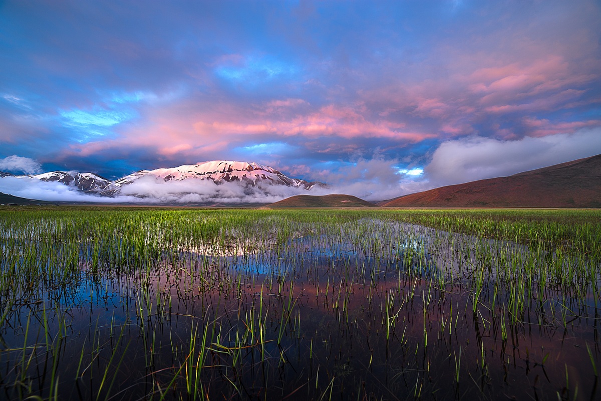Sunset in Castelluccio