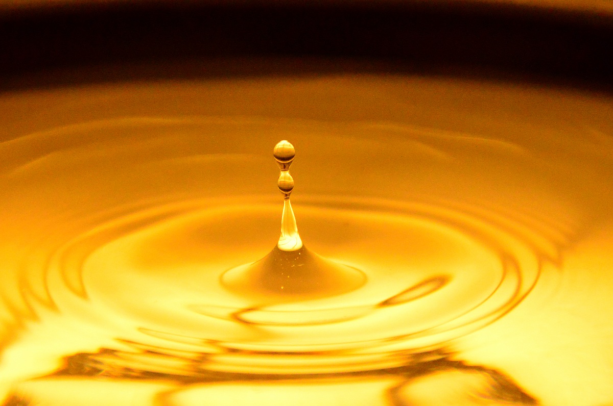 gold waterdrop