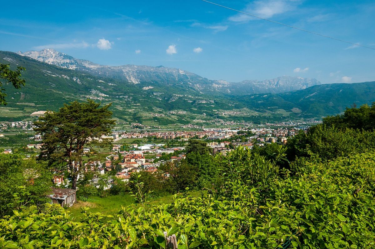 glimpse of Rovereto.