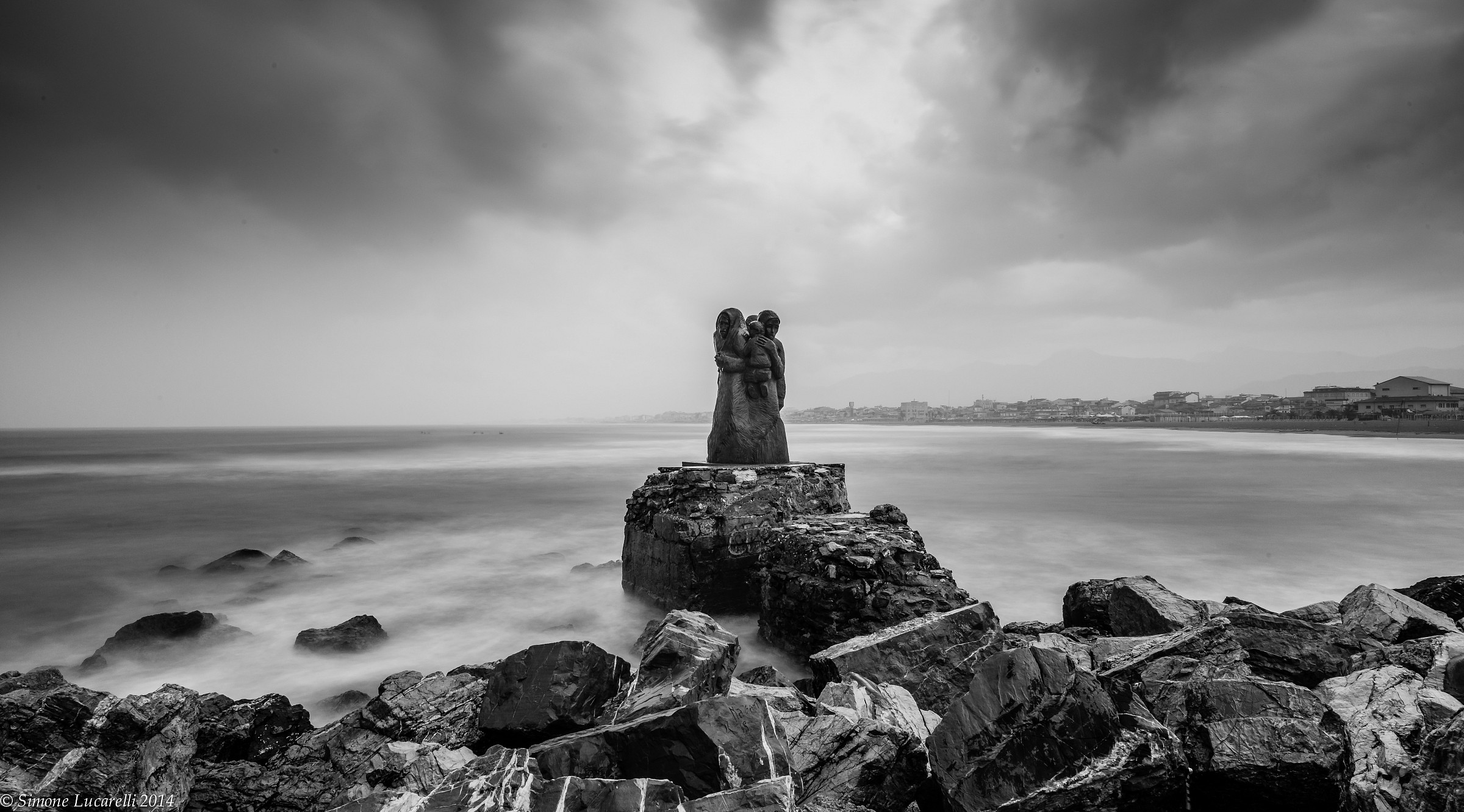 Long exposure under rainstorm