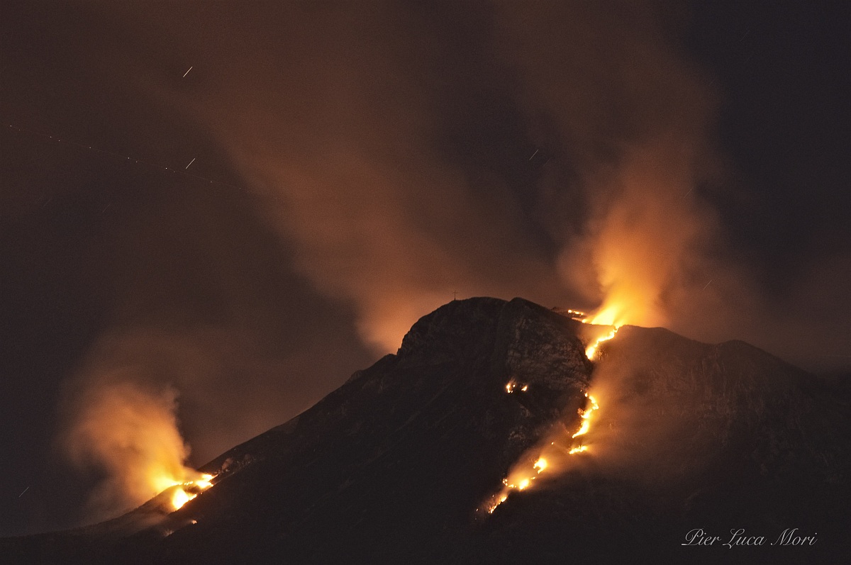 Monte Prana incendio