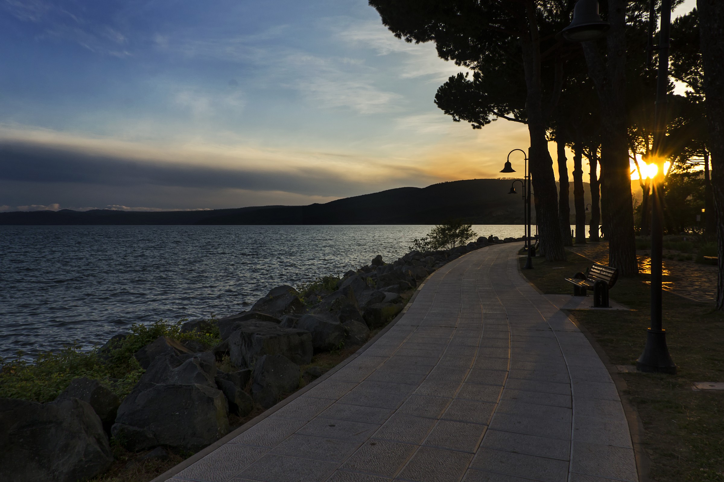 Tramonto a Trevignano