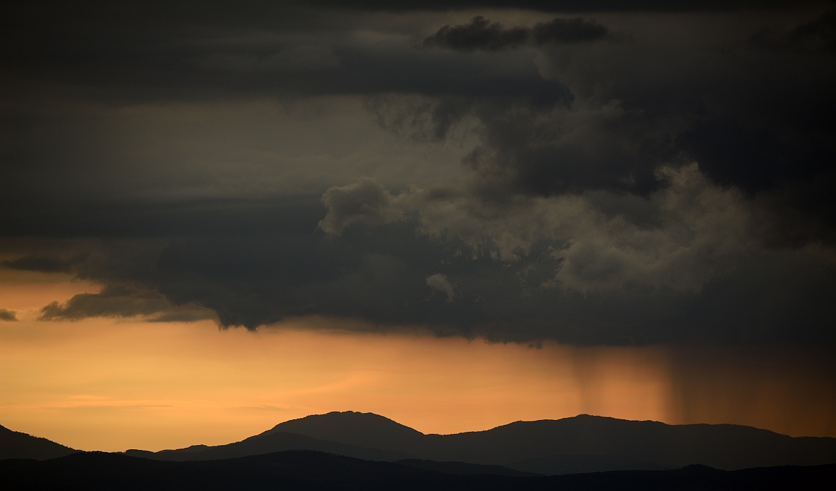 Val D'orcia, temporale in arrivo
