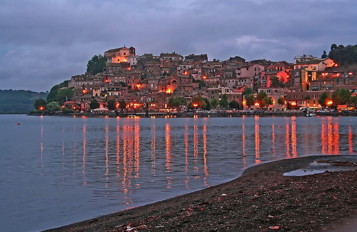 paesaggio al tramonto