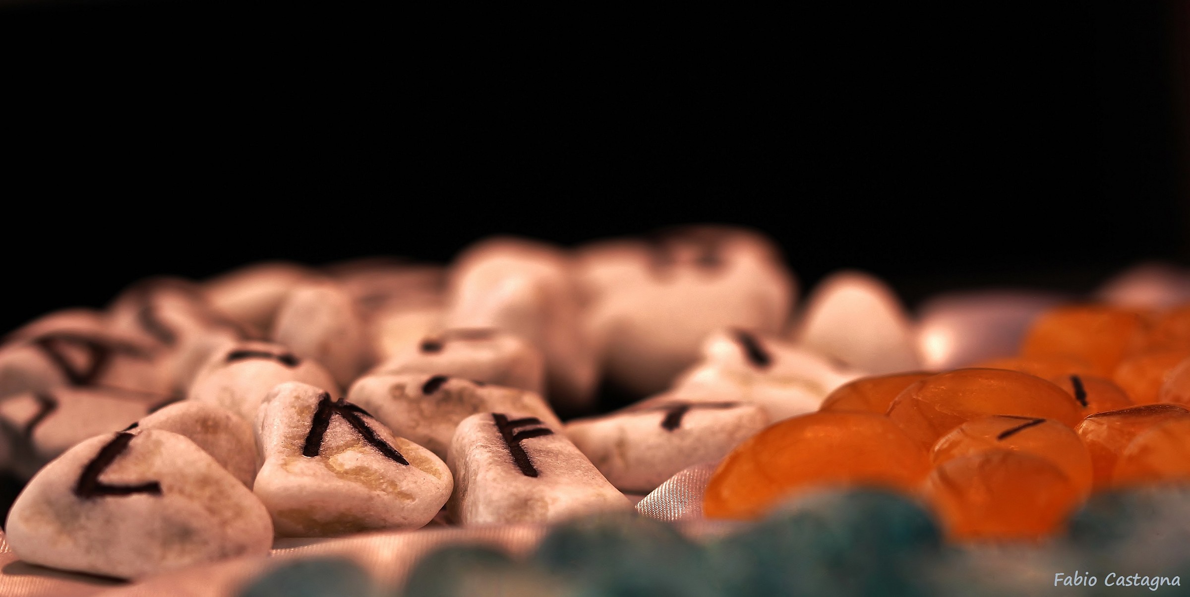 Engraved letters ...