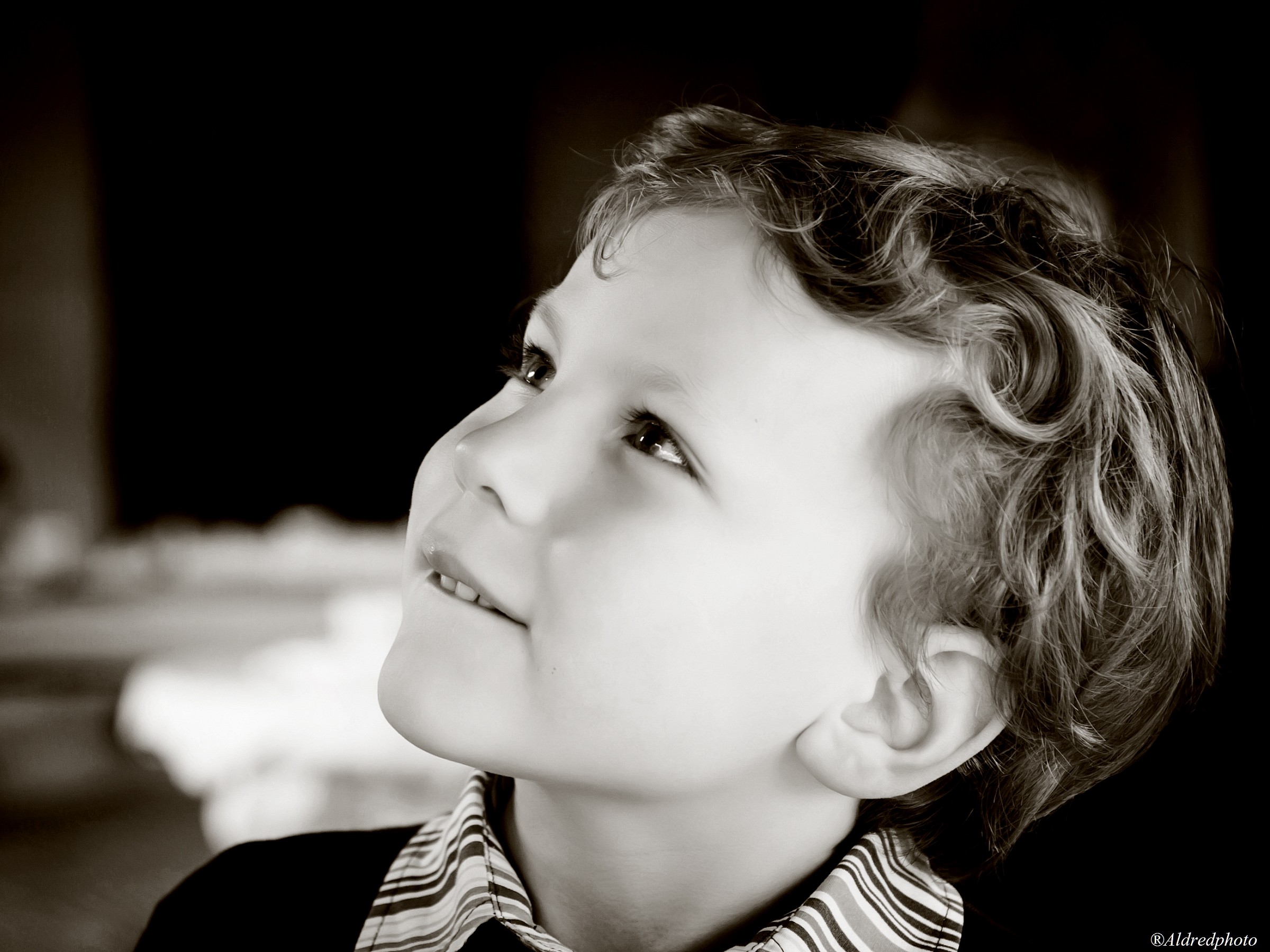 Francis, attentive and pleased